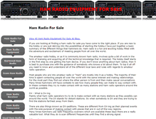 Tablet Screenshot of hamradioforsale.com